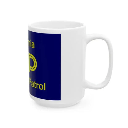 California Highway Patrol Flag - White Coffee Mug - Go Mug Yourself
