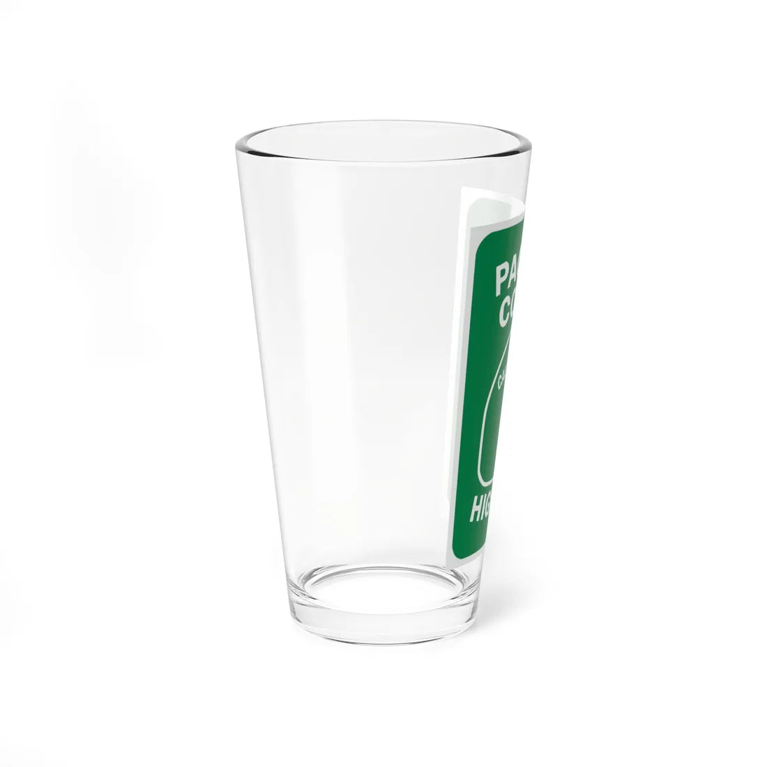 California Pacific Coast Highway Sign (California) (Road Sign) Pint Glass 16oz - Go Mug Yourself