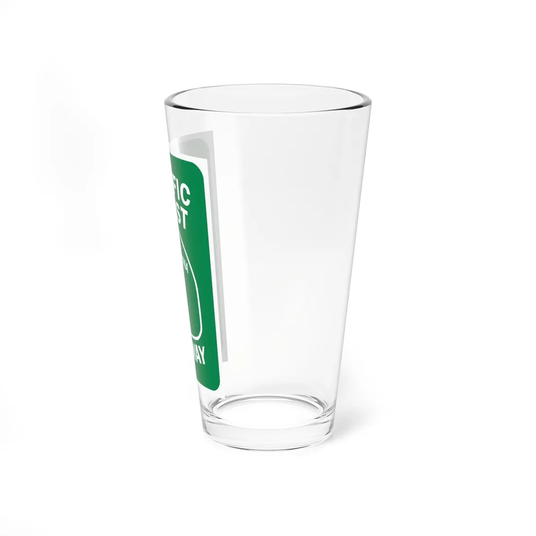 California Pacific Coast Highway Sign (California) (Road Sign) Pint Glass 16oz - Go Mug Yourself