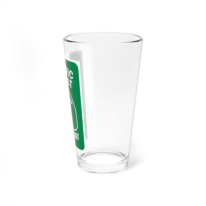 California Pacific Coast Highway Sign (California) (Road Sign) Pint Glass 16oz - Go Mug Yourself