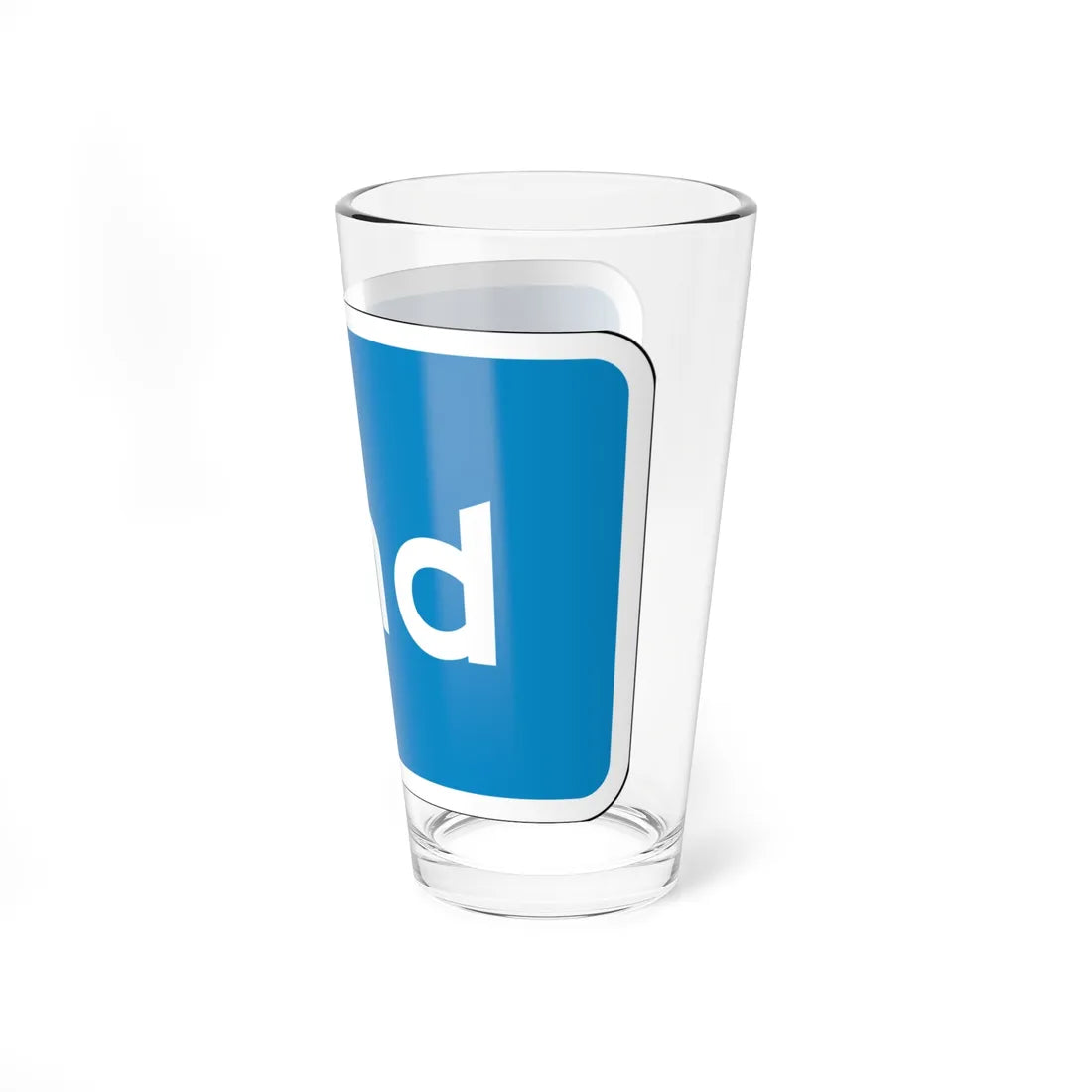 California scenic end (California) (Road Sign) Pint Glass 16oz - Go Mug Yourself
