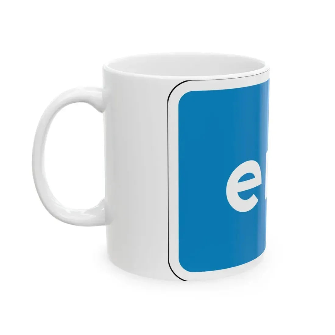 California scenic end (California) (Road Sign) White Coffee Mug - Go Mug Yourself