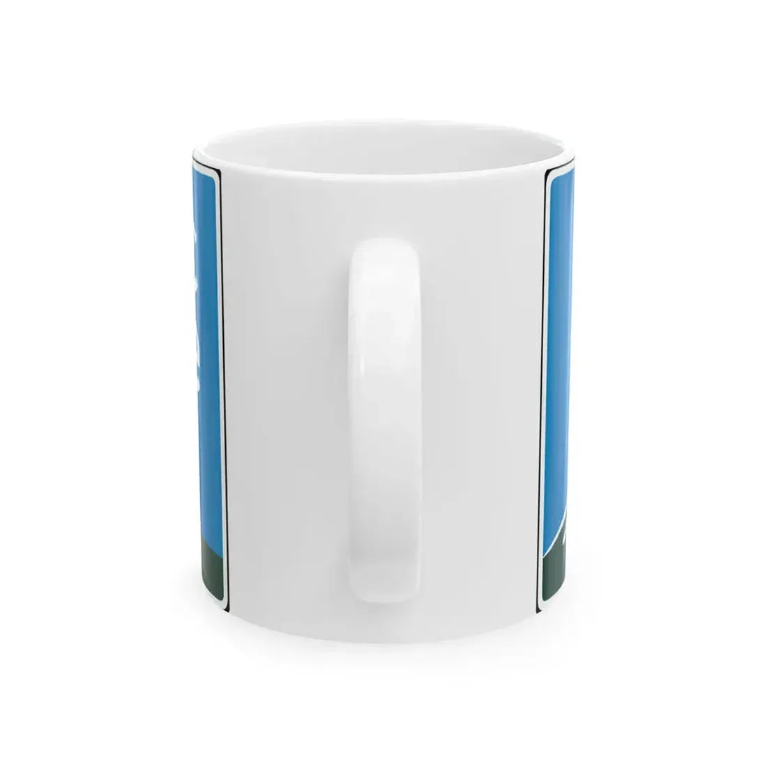 California Scenic Large (California) (Road Sign) White Coffee Mug - Go Mug Yourself