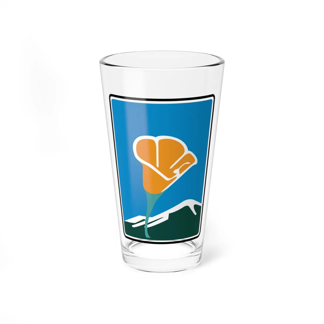 California Scenic State (California) (Road Sign) Pint Glass 16oz 16oz - Go Mug Yourself