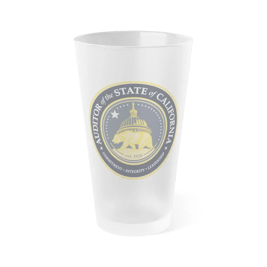 California State Auditor - Frosted Pint Glass 16oz-16oz-Frosted-Go Mug Yourself