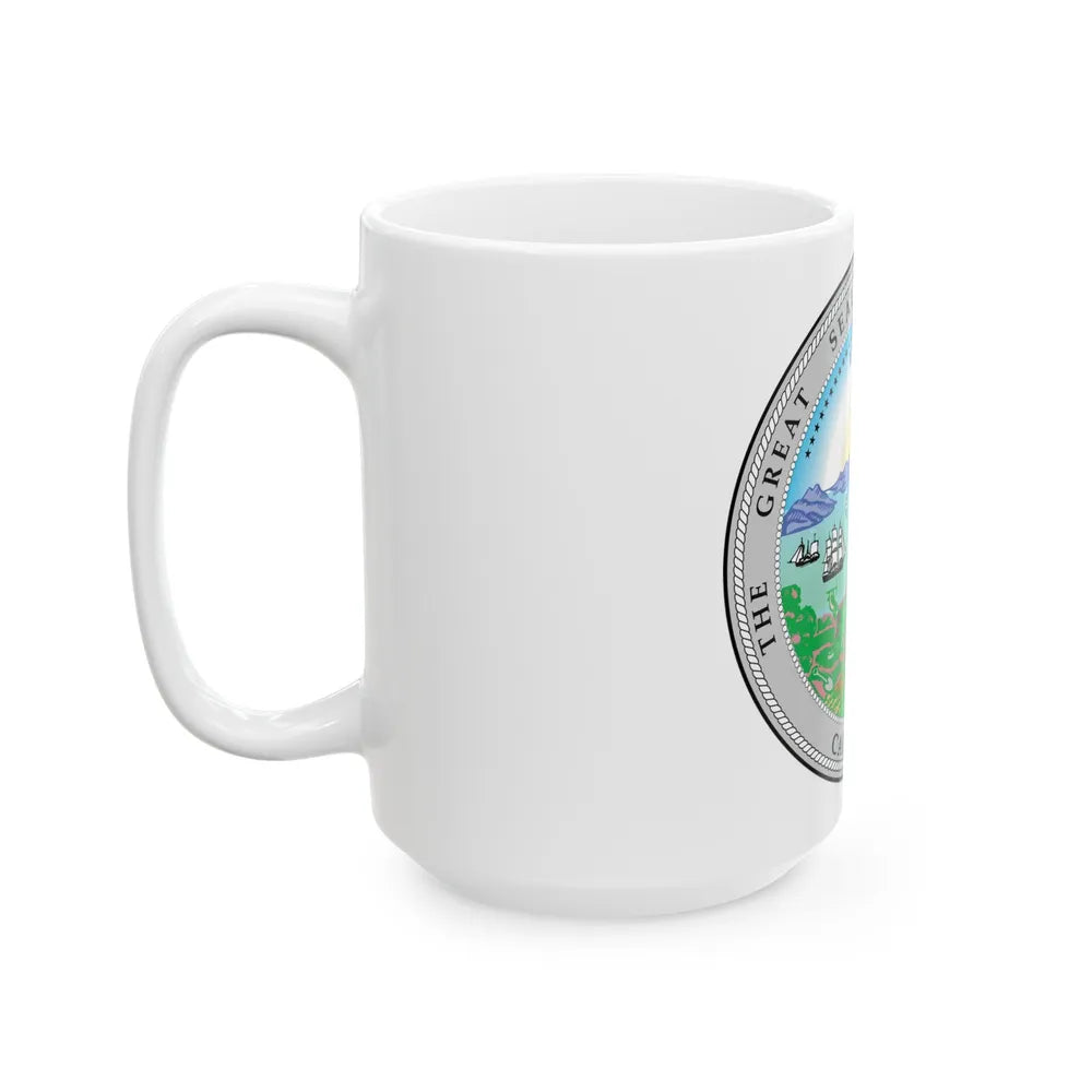 California State Seal - White Coffee Mug-Go Mug Yourself