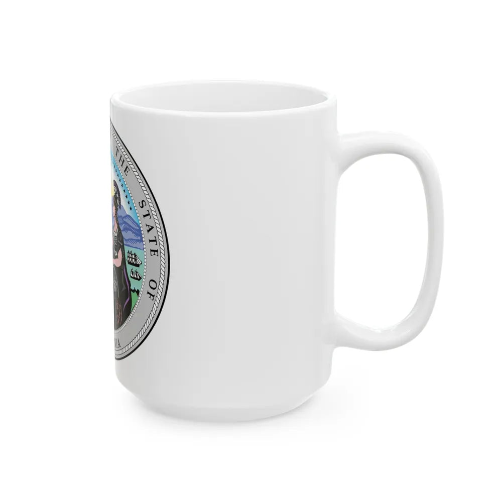 California State Seal - White Coffee Mug-Go Mug Yourself