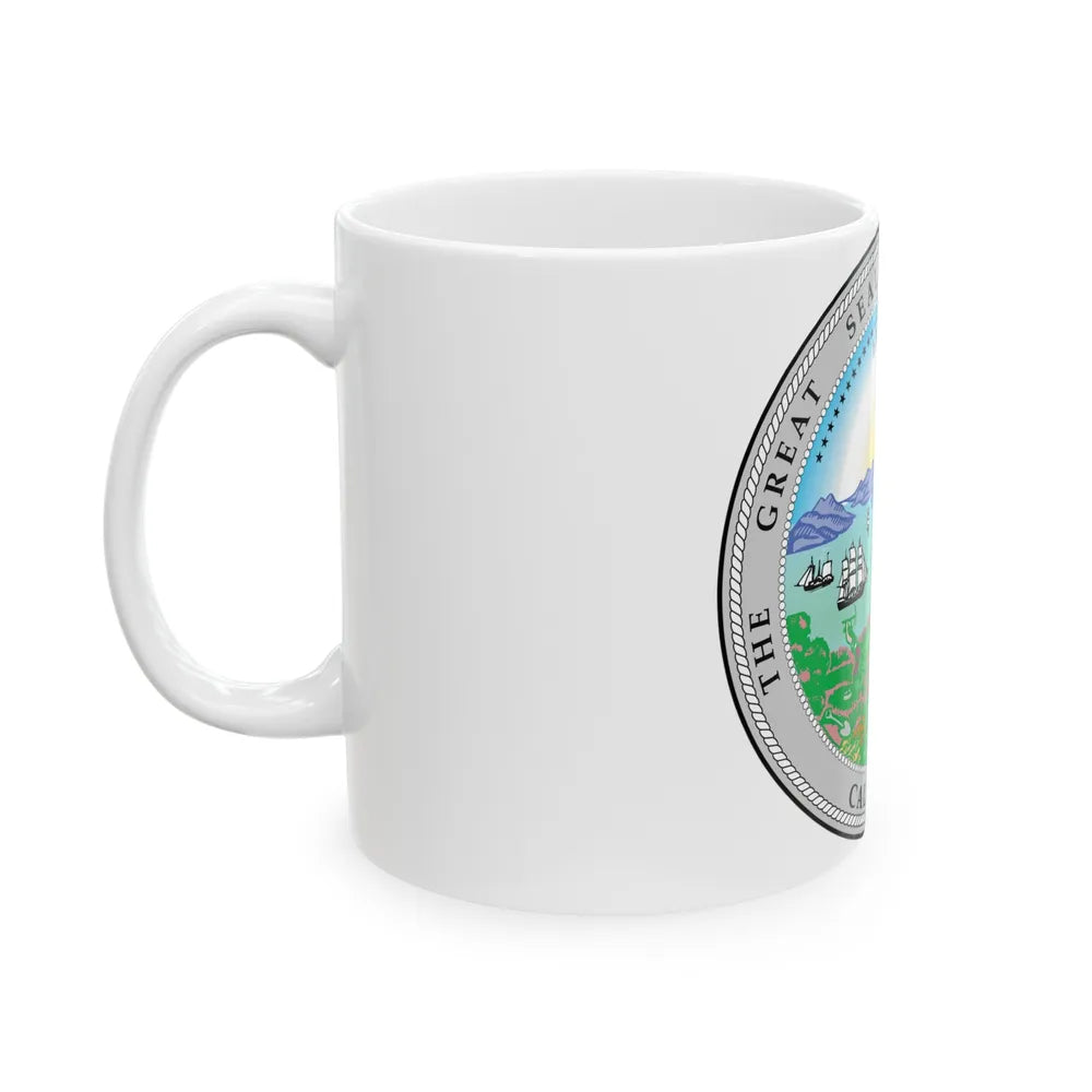 California State Seal - White Coffee Mug-Go Mug Yourself