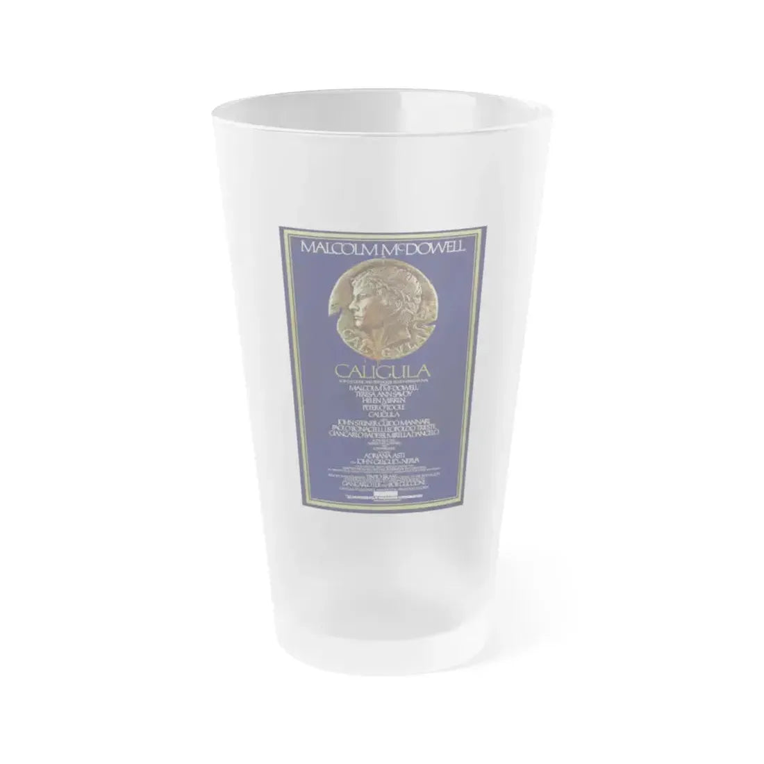 CALIGULA 1979 Movie Poster - Frosted Pint Glass 16oz 16oz Frosted - Go Mug Yourself