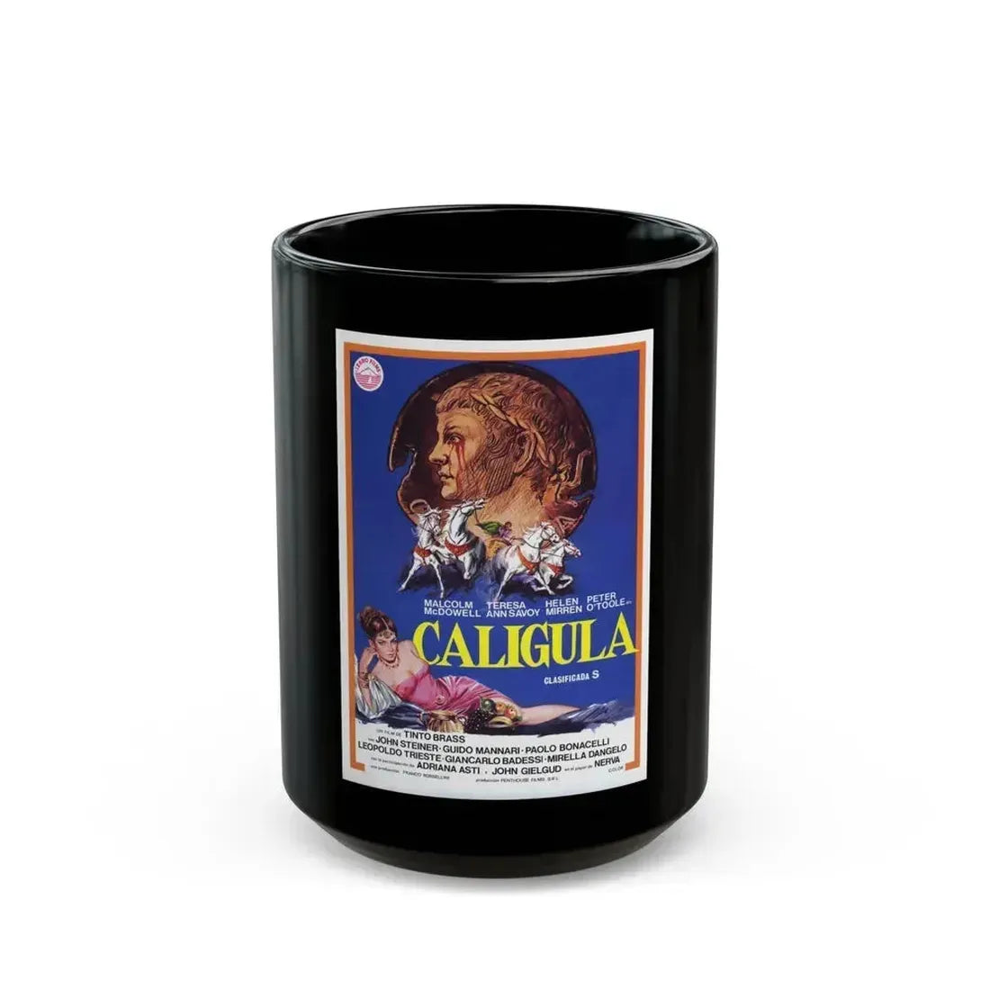 CALIGULA (2) 1979 Movie Poster - Black Coffee Mug 15oz - Go Mug Yourself