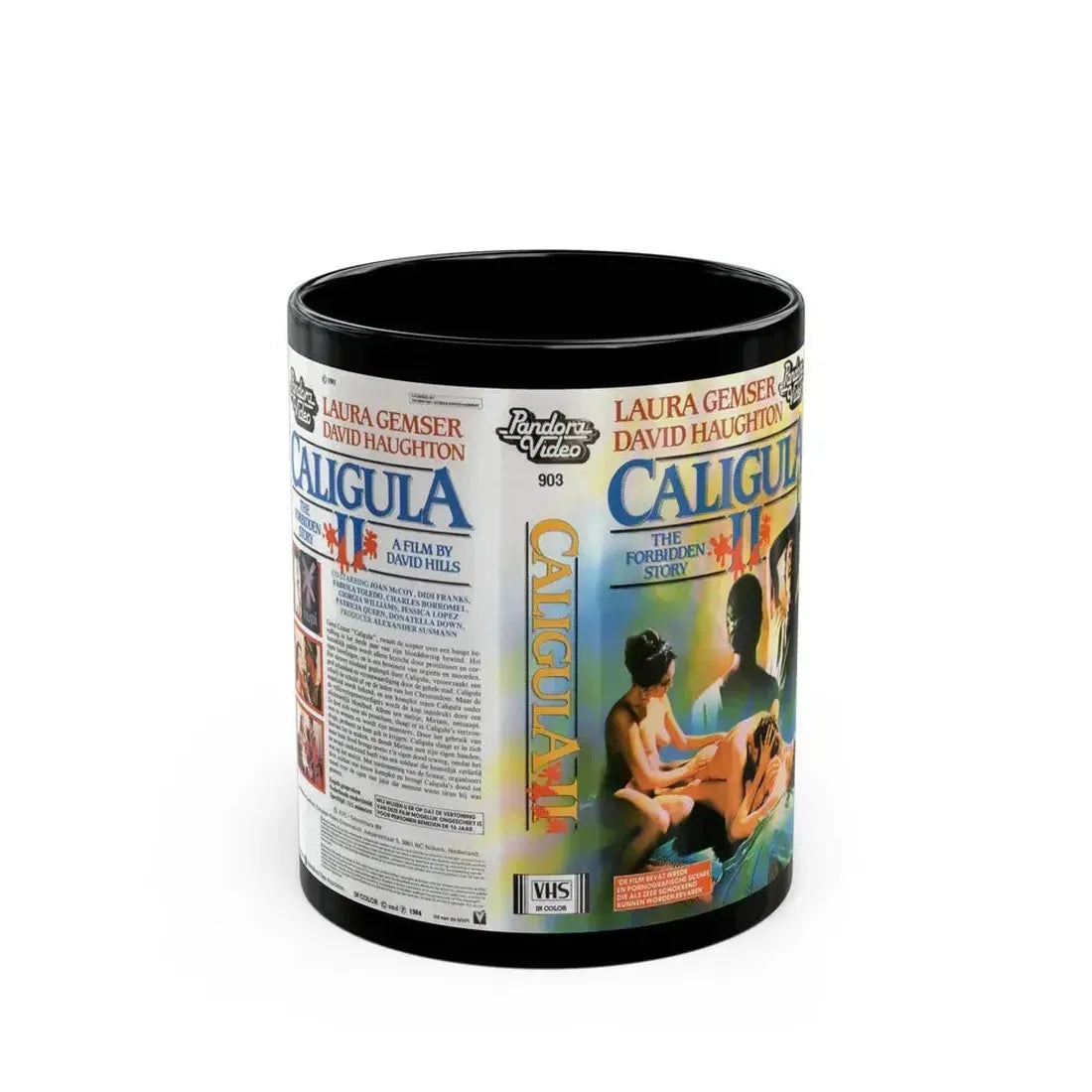 CALIGULA 2 (VHS COVER) - Black Coffee Mug 11oz - Go Mug Yourself