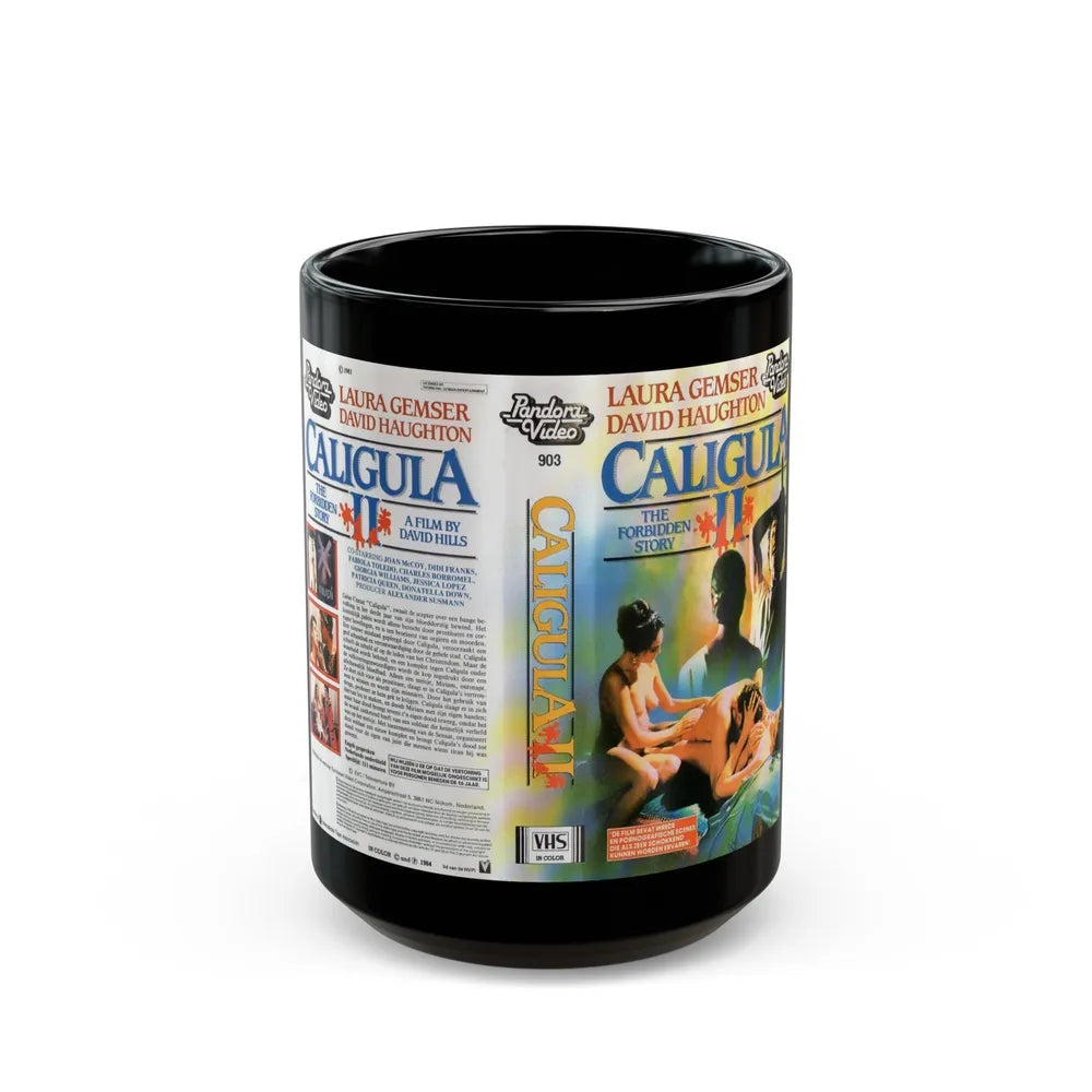 CALIGULA 2 (VHS COVER) - Black Coffee Mug-15oz-Go Mug Yourself