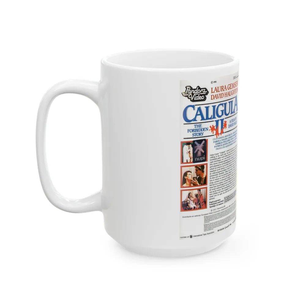 CALIGULA 2 (VHS COVER) - White Coffee Mug-Go Mug Yourself