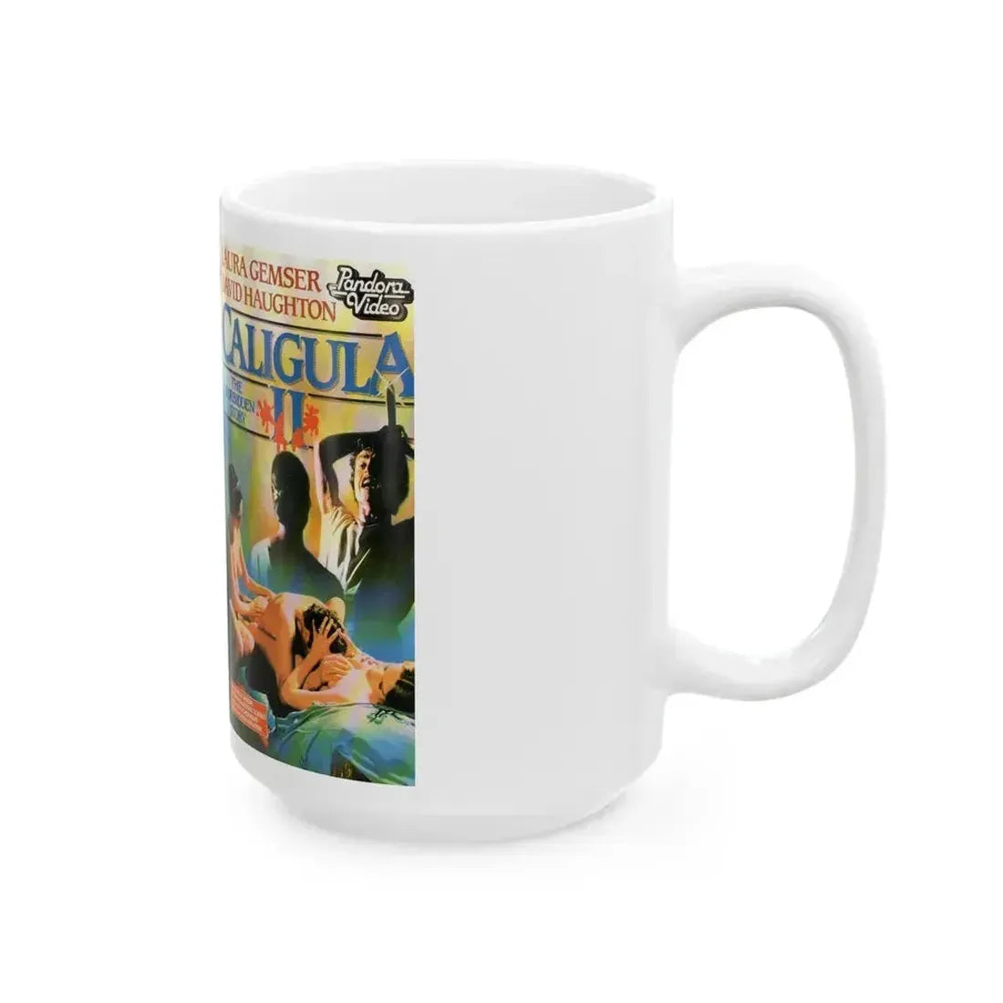 CALIGULA 2 (VHS COVER) - White Coffee Mug - Go Mug Yourself
