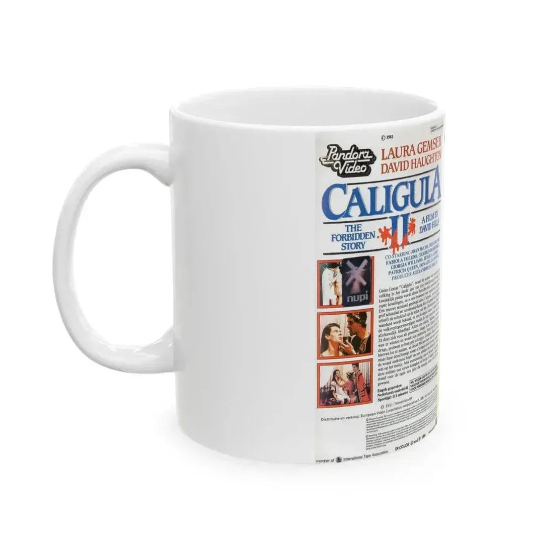 CALIGULA 2 (VHS COVER) - White Coffee Mug - Go Mug Yourself