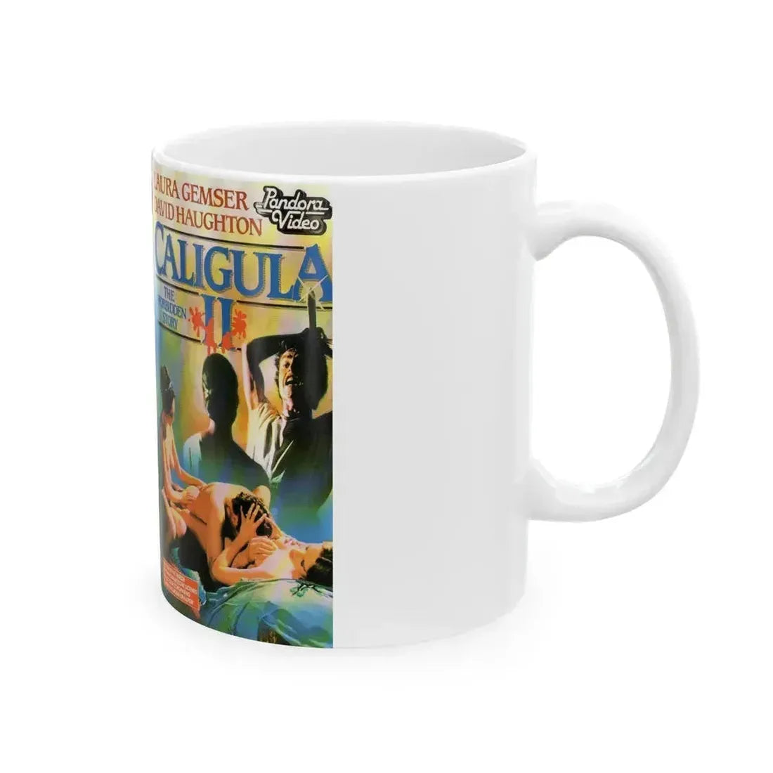 CALIGULA 2 (VHS COVER) - White Coffee Mug - Go Mug Yourself
