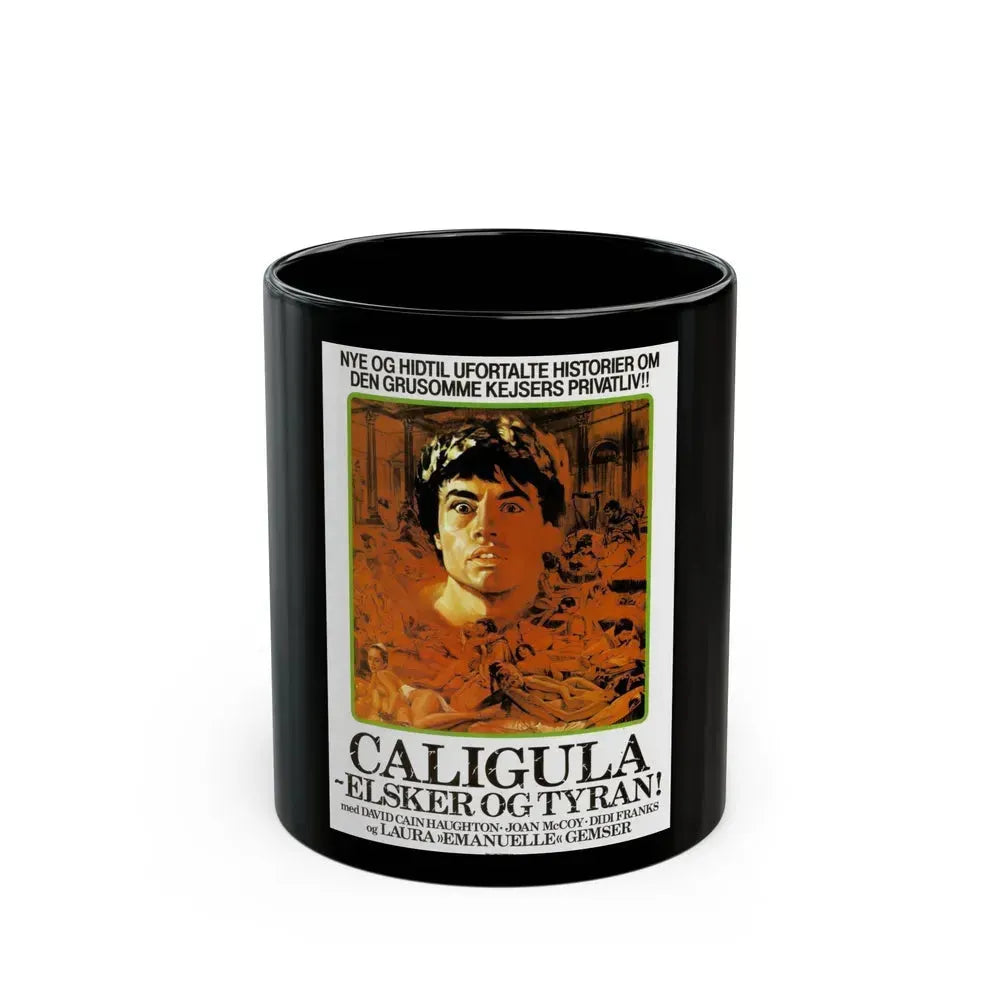CALIGULA THE UNTOLD STORY (DANISH) 1982 Movie Poster - Black Coffee Mug 11oz - Go Mug Yourself