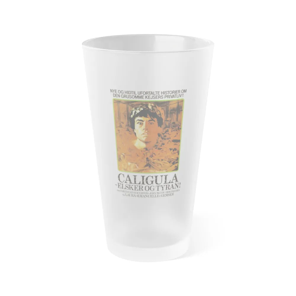 CALIGULA THE UNTOLD STORY (DANISH) 1982 Movie Poster - Frosted Pint Glass 16oz-16oz-Frosted-Go Mug Yourself