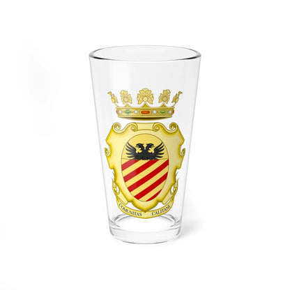 Calizzano-Stemma (Italy) (Coat of Arms) Pint Glass 16oz 16oz - Go Mug Yourself