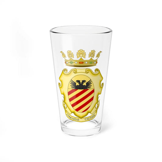 Calizzano-Stemma (Italy) (Coat of Arms) Pint Glass 16oz 16oz - Go Mug Yourself