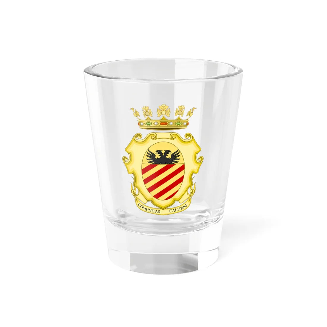 Calizzano-Stemma (Italy) (Coat of Arms) Shot Glass 1.5oz 1.5oz - Go Mug Yourself