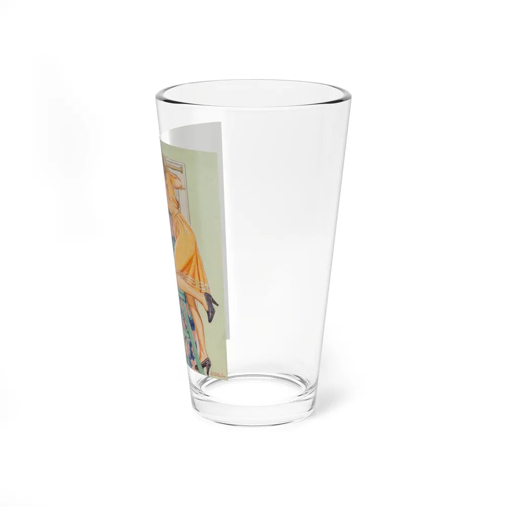 Call for You (Magazine Illustration) Pint Glass 16oz-Go Mug Yourself