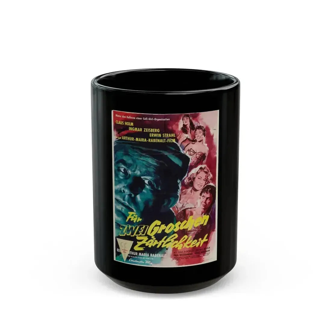 CALL GIRLS 1957 Movie Poster - Black Coffee Mug 15oz - Go Mug Yourself
