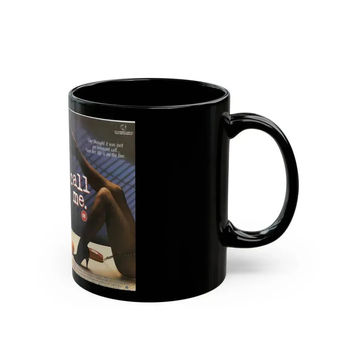 CALL ME (VHS COVER) - Black Coffee Mug - Go Mug Yourself