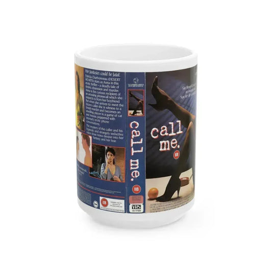 CALL ME (VHS COVER) - White Coffee Mug 15oz - Go Mug Yourself