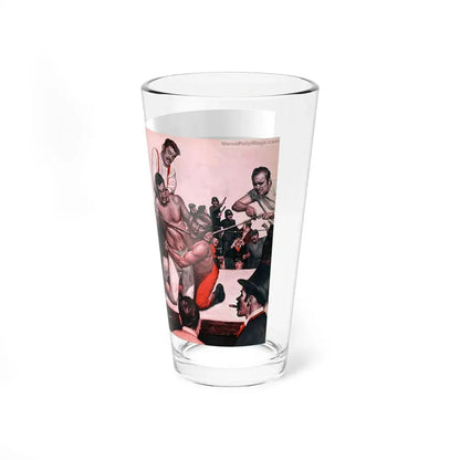 Call the Coppers - This is a Heaviweight Horror, Stag, January 1960 (Magazine Illustration) Pint Glass 16oz - Go Mug Yourself