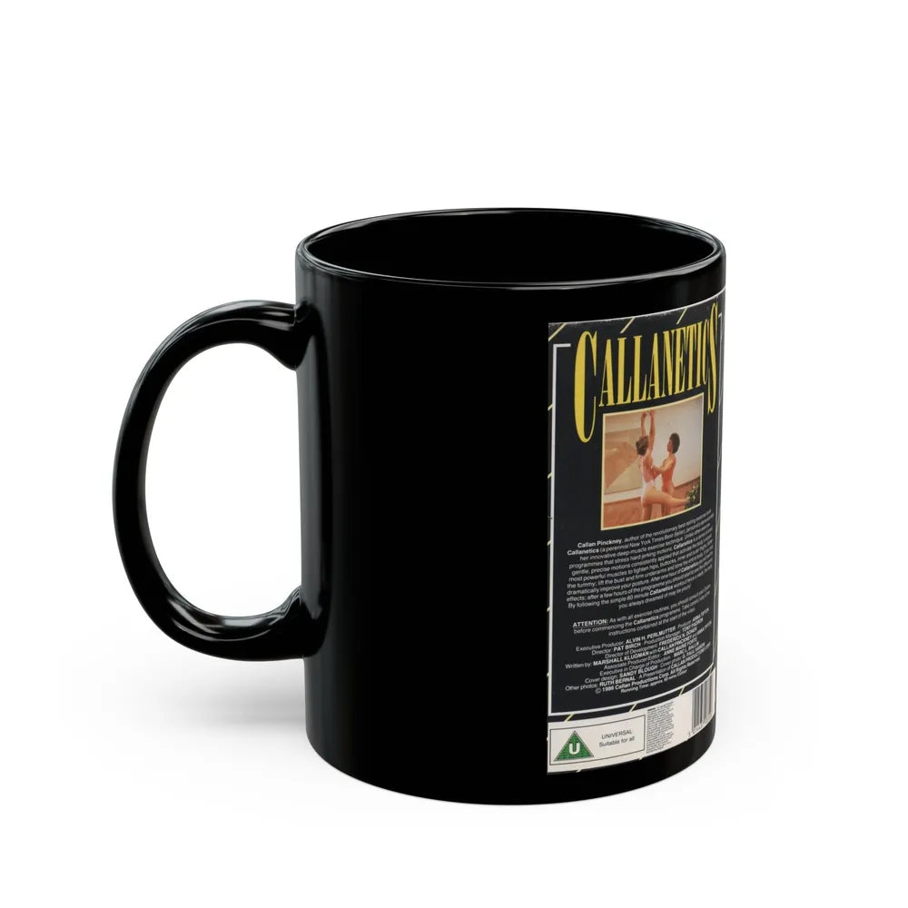 CALLANETICS (VHS COVER) - Black Coffee Mug-Go Mug Yourself