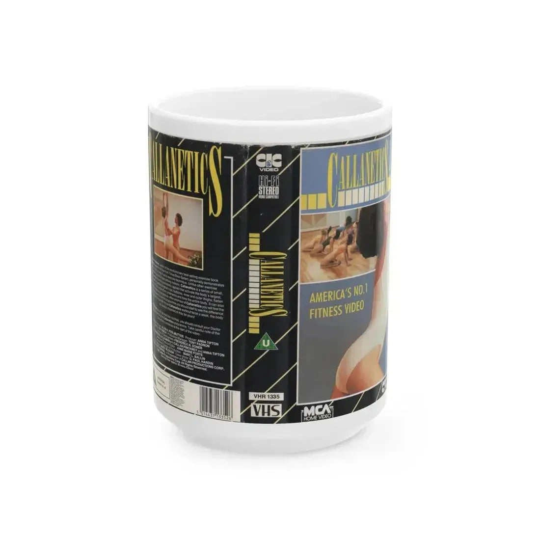 CALLANETICS (VHS COVER) - White Coffee Mug 15oz - Go Mug Yourself