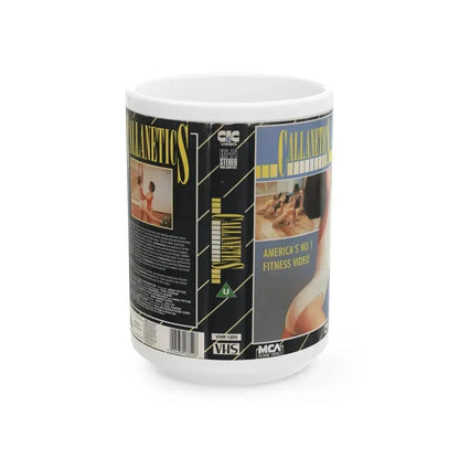 CALLANETICS (VHS COVER) - White Coffee Mug 15oz - Go Mug Yourself