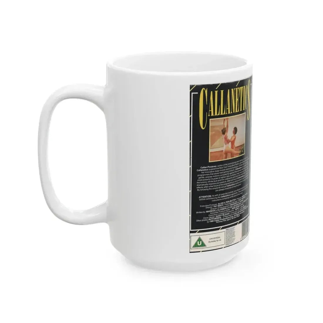 CALLANETICS (VHS COVER) - White Coffee Mug - Go Mug Yourself
