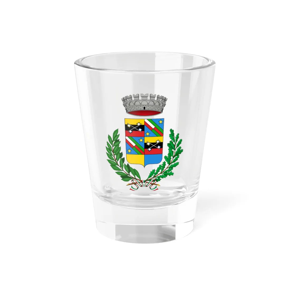 Calliano Piemonte-Stemma (Italy) (Coat of Arms) Shot Glass 1.5oz 1.5oz - Go Mug Yourself