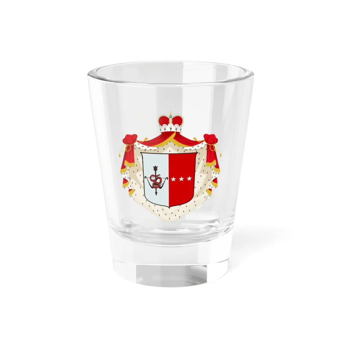 Callimachi family coat of arms (Algeria) (Coat of Arms) Shot Glass 1.5oz 1.5oz - Go Mug Yourself