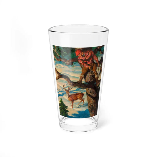 Calling the Buck (Magazine Illustration) Pint Glass 16oz-16oz-Go Mug Yourself