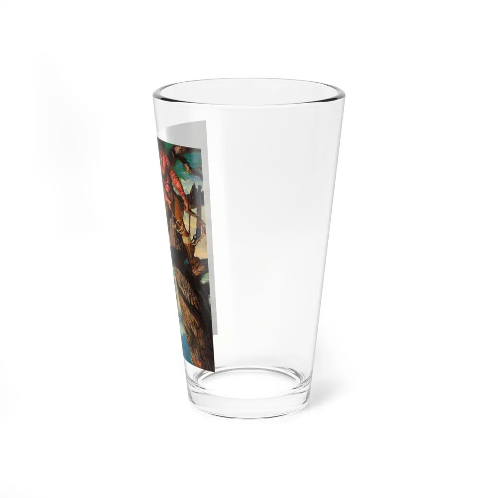 Calling the Buck (Magazine Illustration) Pint Glass 16oz-Go Mug Yourself