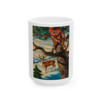 Calling the Buck - White Coffee Mug 15oz - Go Mug Yourself