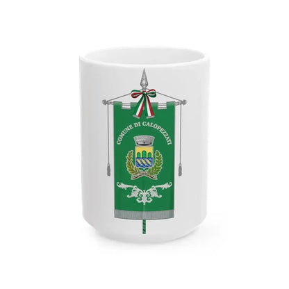Calopezzati-Gonfalone (Italy) White Coffee Mug 15oz - Go Mug Yourself