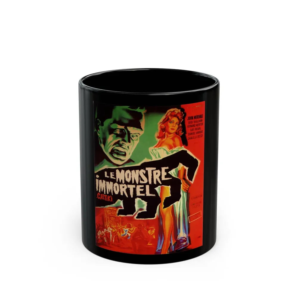 CALTIKI (FRENCH) 1959 Movie Poster - Black Coffee Mug-11oz-Go Mug Yourself