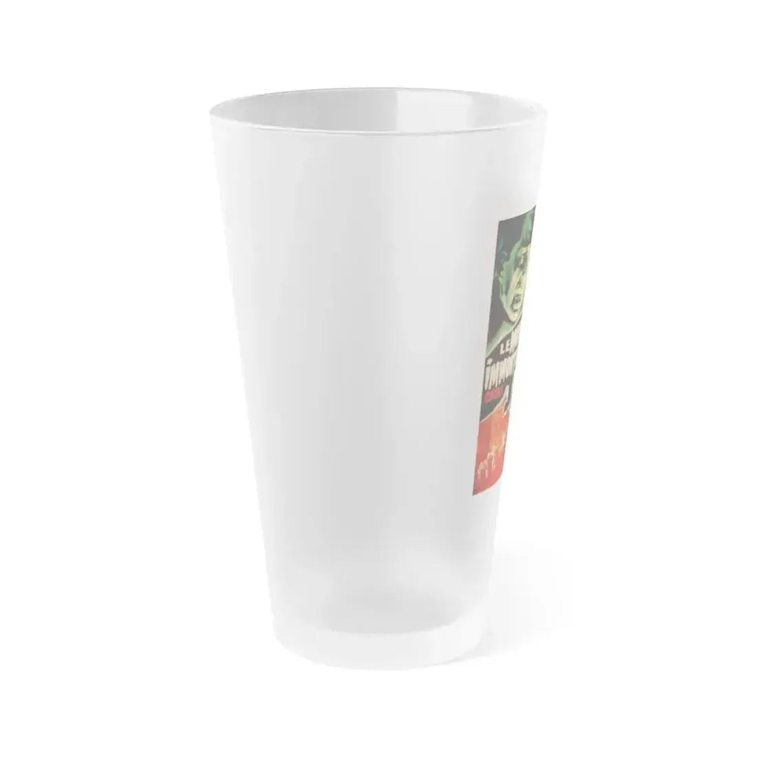 CALTIKI (FRENCH) 1959 Movie Poster - Frosted Pint Glass 16oz - Go Mug Yourself