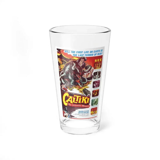 CALTIKI THE IMMORTAL MONSTER 1959 Movie Poster - Pint Glass 16oz 16oz - Go Mug Yourself