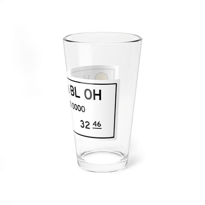 Caltrans G11-4.1 (California) (Road Sign) Pint Glass 16oz - Go Mug Yourself