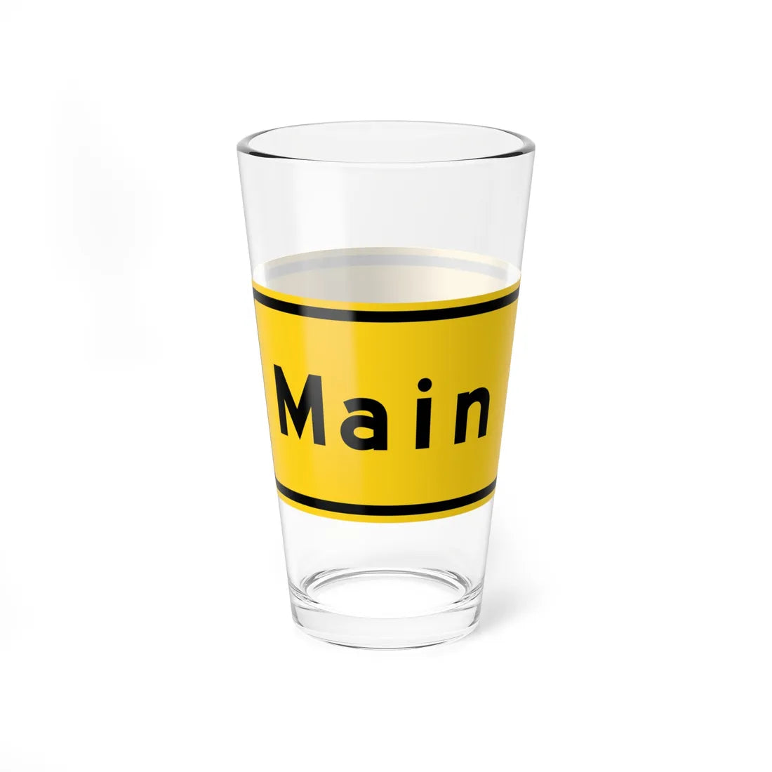 Caltrans G7-2 (California) (Road Sign) Pint Glass 16oz - Go Mug Yourself