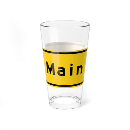 Caltrans G7-2 (California) (Road Sign) Pint Glass 16oz - Go Mug Yourself
