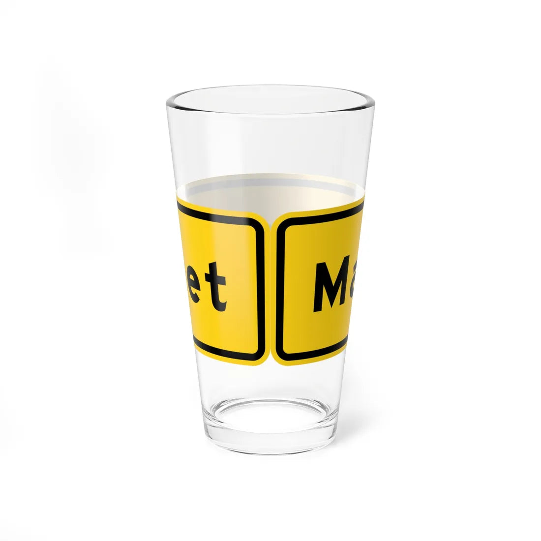 Caltrans G7-2 (California) (Road Sign) Pint Glass 16oz - Go Mug Yourself