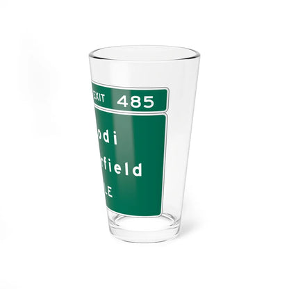 Caltrans Interchange Advance Guide Signs (California) (Road Sign) Pint Glass 16oz - Go Mug Yourself