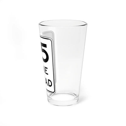 CALTRANS R2-4 (California) (Road Sign) Pint Glass 16oz - Go Mug Yourself