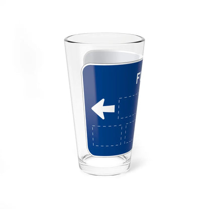 Caltrans SG42-4 (California) (Road Sign) Pint Glass 16oz - Go Mug Yourself